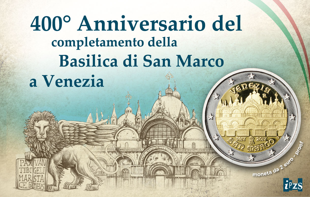 400° Basilica San Marco: presentazione della prima 2 euro del 2017