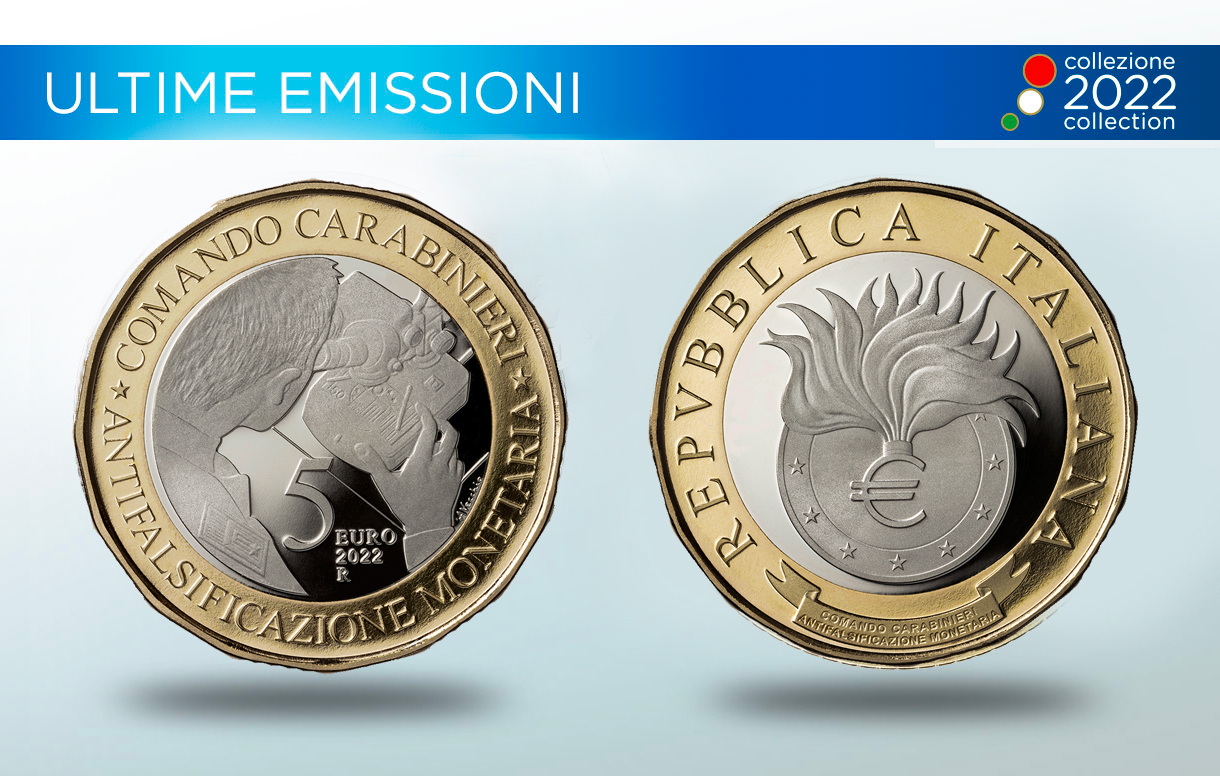 Collezione Numismatica 2022: una moneta celebrativa dedicata al 30 Anniversario dell'istituzione del Comando dei Carabinieri Antifalsificazione Monetaria